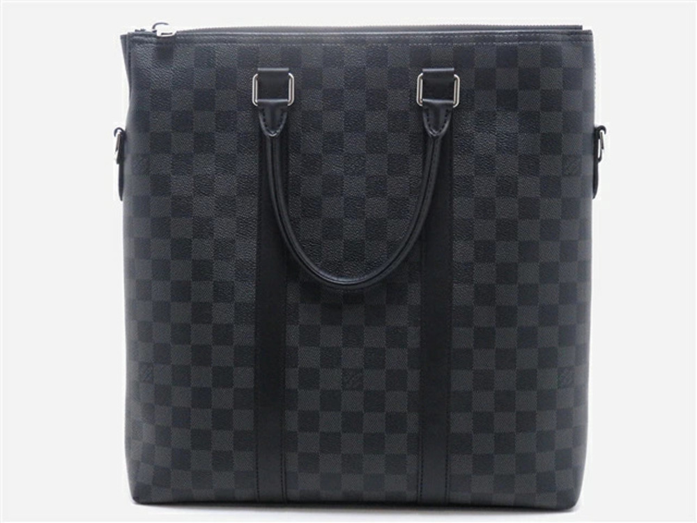 LOUIS VUITTON Bag Tote Anton Damier Graphite Black